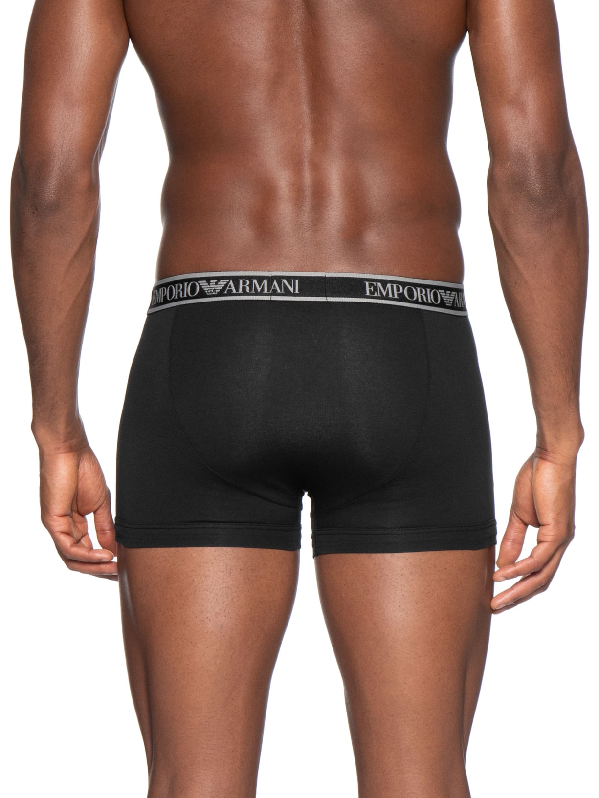 Kit 3 Cuecas Trunk Bottom Masculina Preto Emporio Armani Bodywear