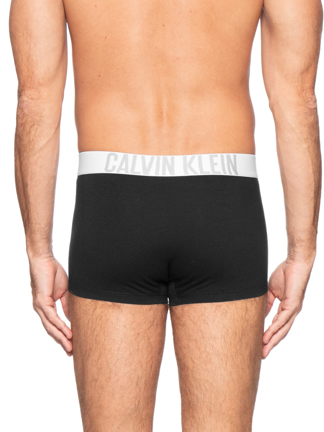 Kit 3 Cuecas Trunk Cotton Intense Power Cinza Calvin Klein Underwear