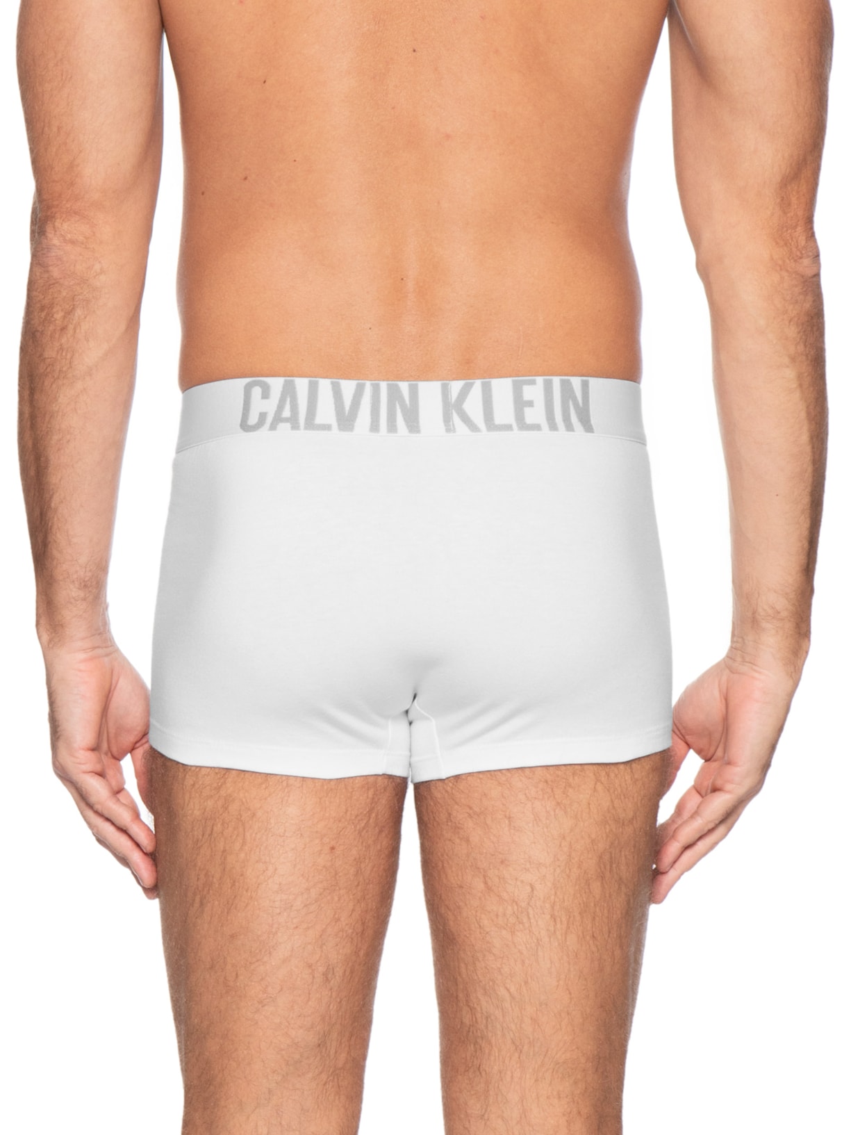 Kit 3 Cuecas Trunk Cotton Intense Power Cinza Calvin Klein Underwear