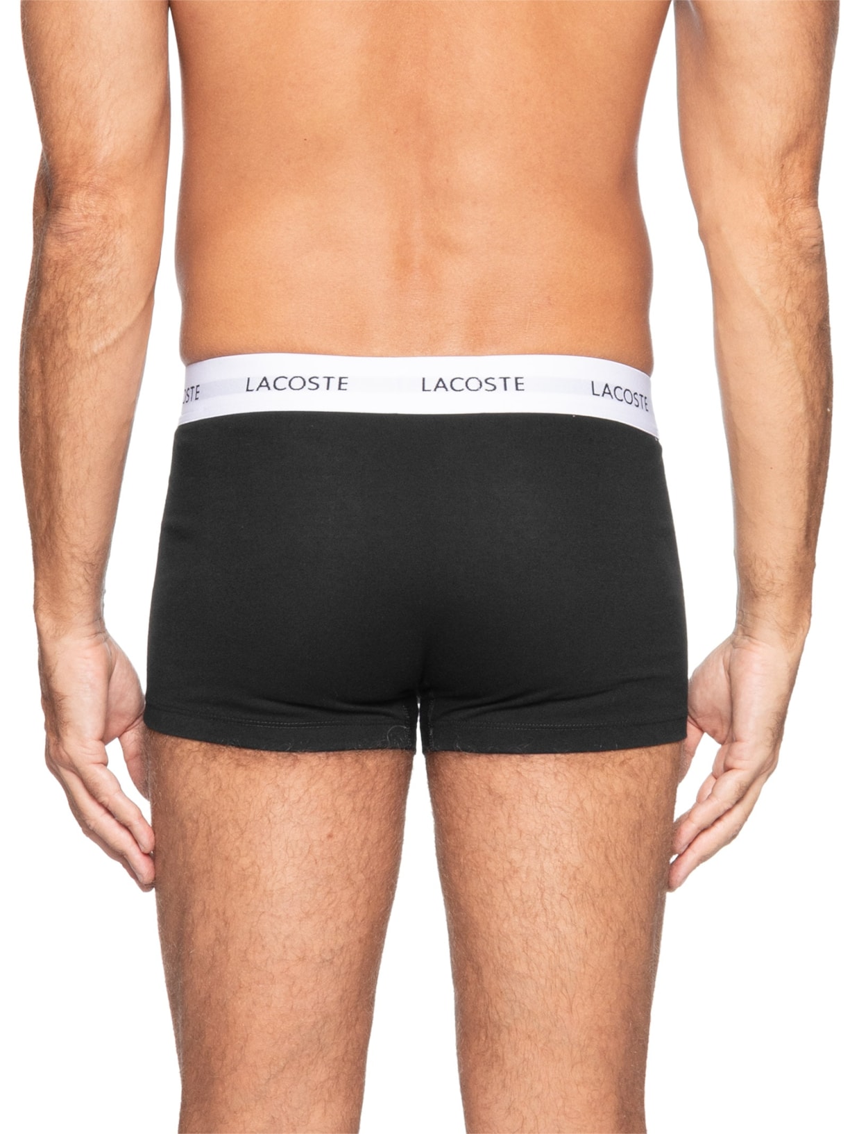 Kit 3 Cuecas Trunk Stretch Preto Lacoste
