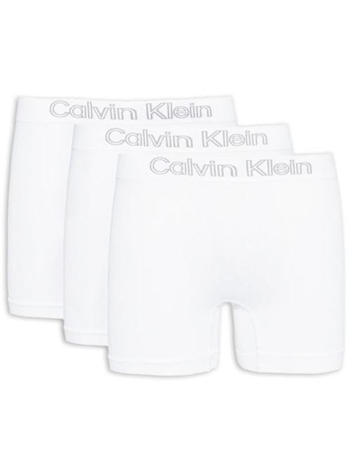 Kit 3 De Cuecas Low Rise Trunk Sem Costura - Branco