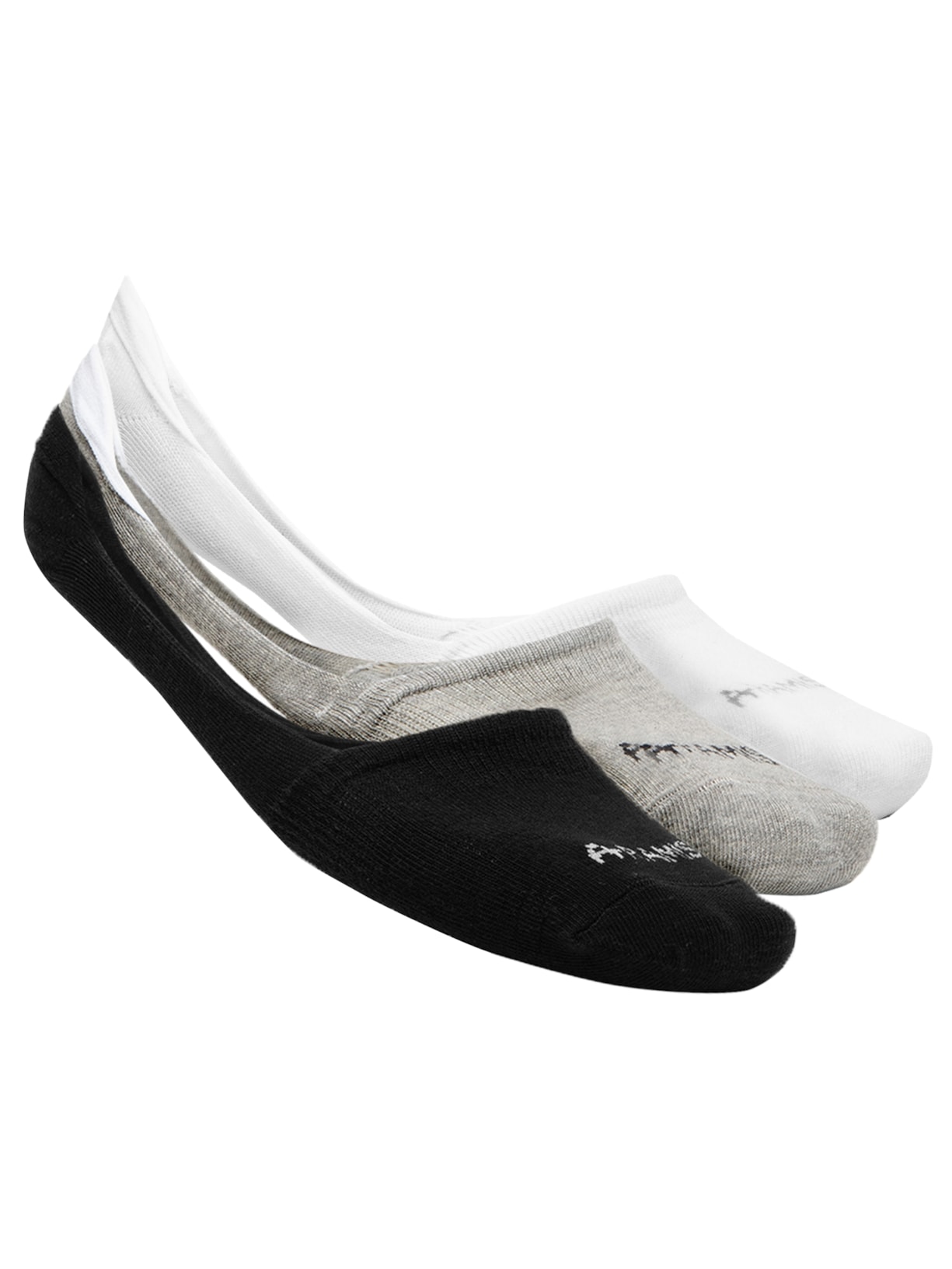 Kit 3 Pares de Meias Masculinas Invisível Algodão