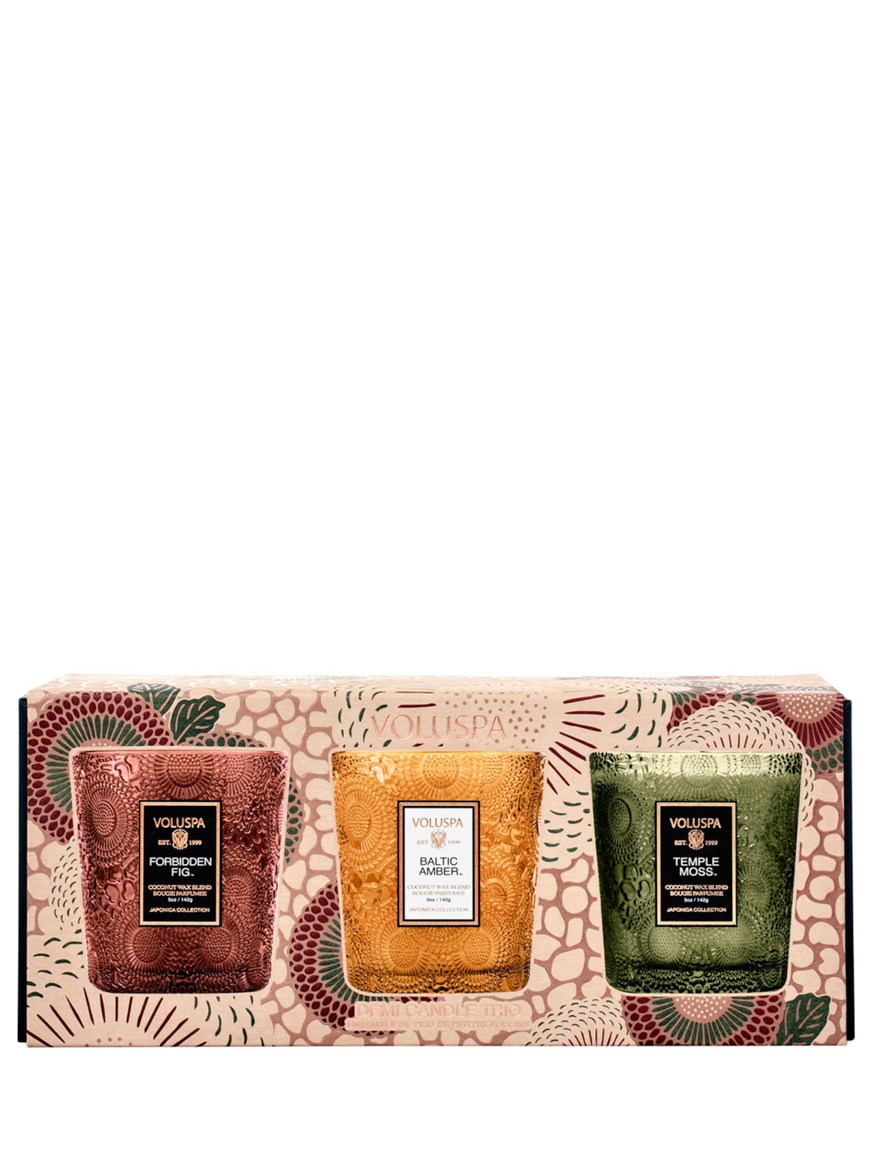 Kit 3 Velas Copo Clássico Fragrant Foliage - Vermelho