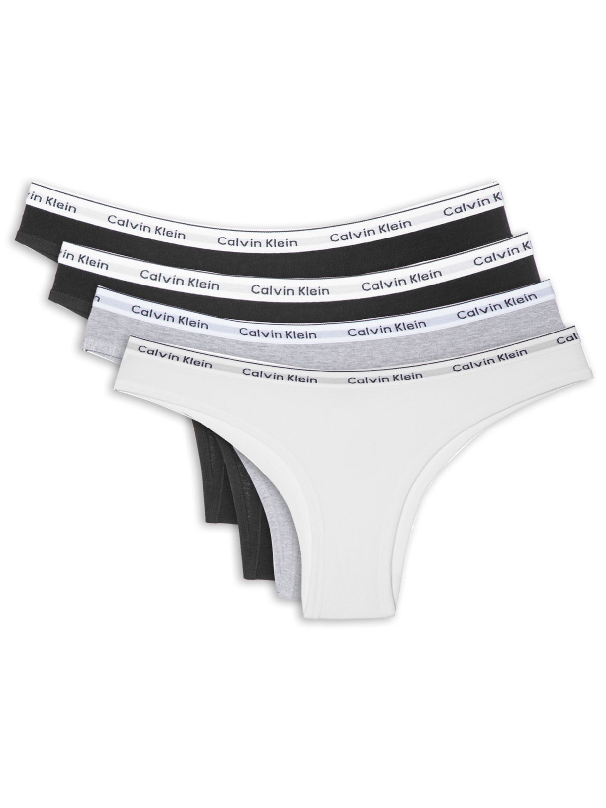 Kit 4 Calcinhas Tangas Mini Modern Cotton - Preto