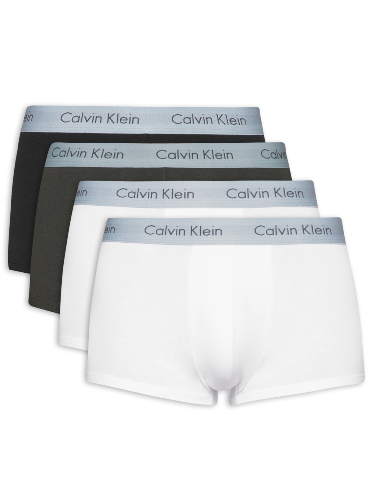 Kit 4 Cuecas Low Rise Trunk - Branco