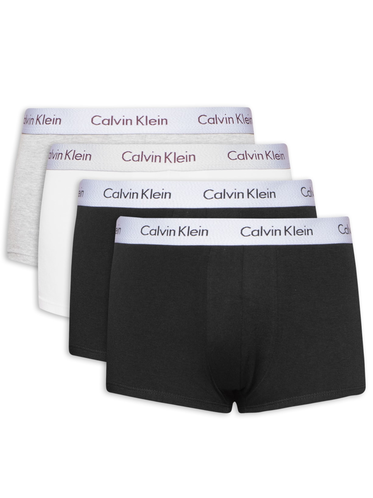 Kit 4 Cuecas Low Rise Trunk - Branco
