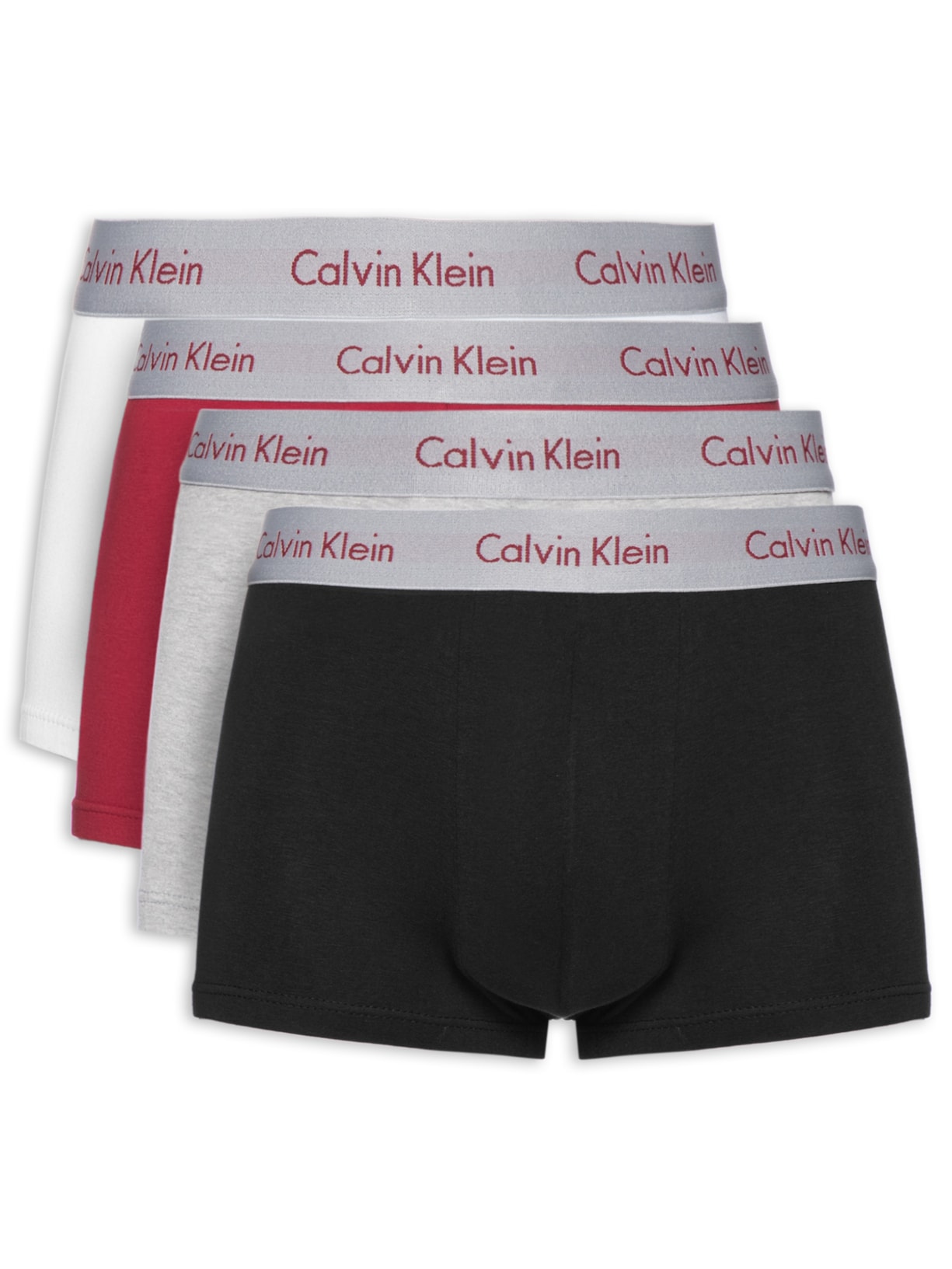 Kit 4 Cuecas Low Rise Trunk Vermelho Calvin Klein Underwear