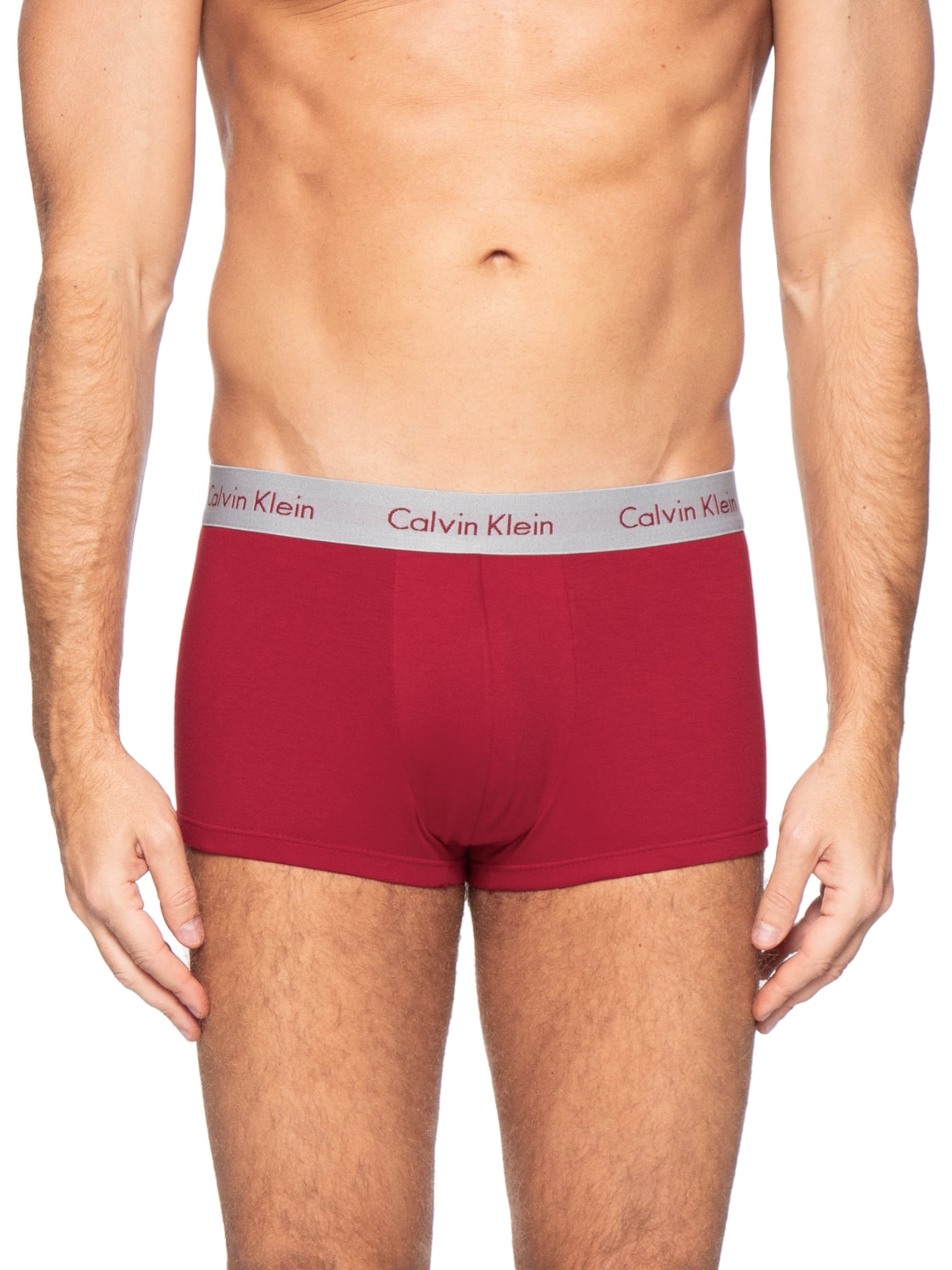 Kit 4 Cuecas Low Rise Trunk Vermelho Calvin Klein Underwear