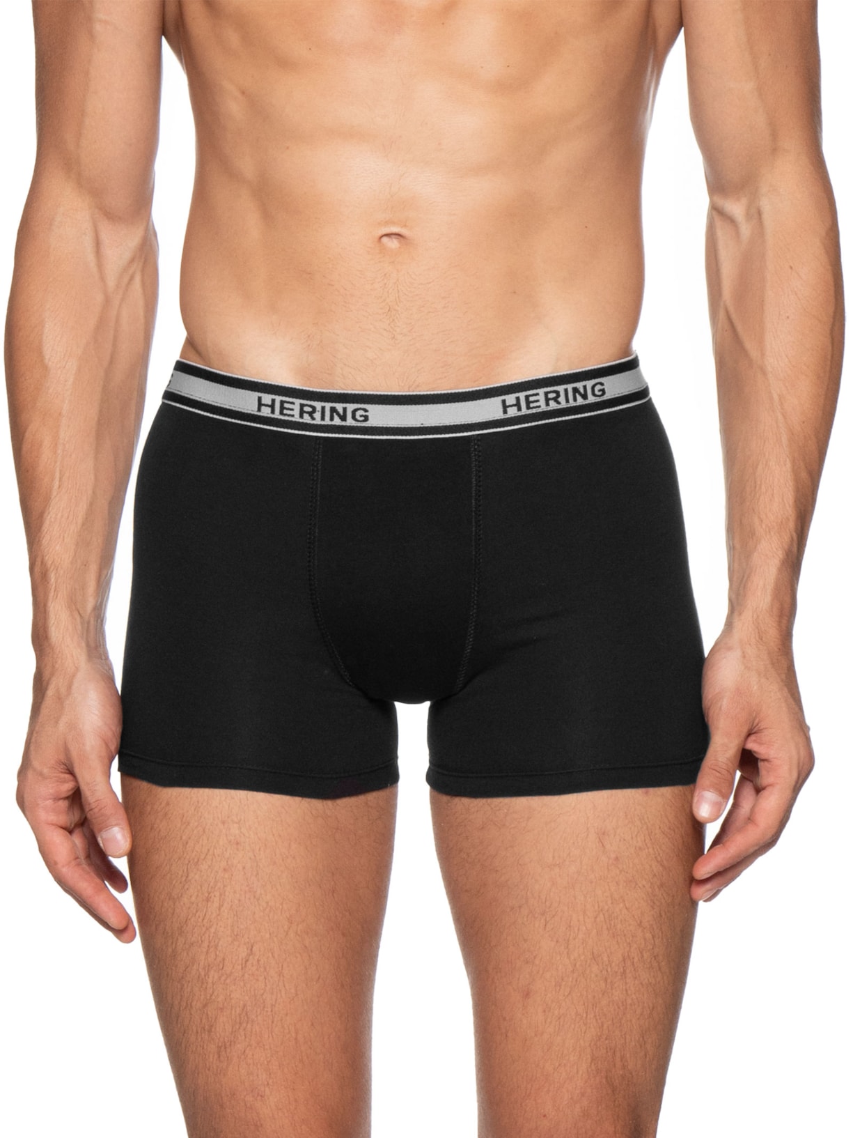 Kit 5 Cuecas Boxer Em Algodão Preto Hering Intimates