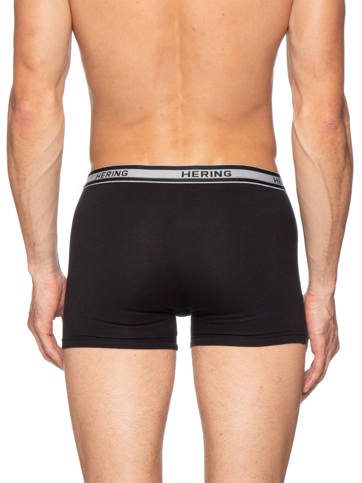 Kit 5 Cuecas Boxer Em Algodão Preto Hering Intimates