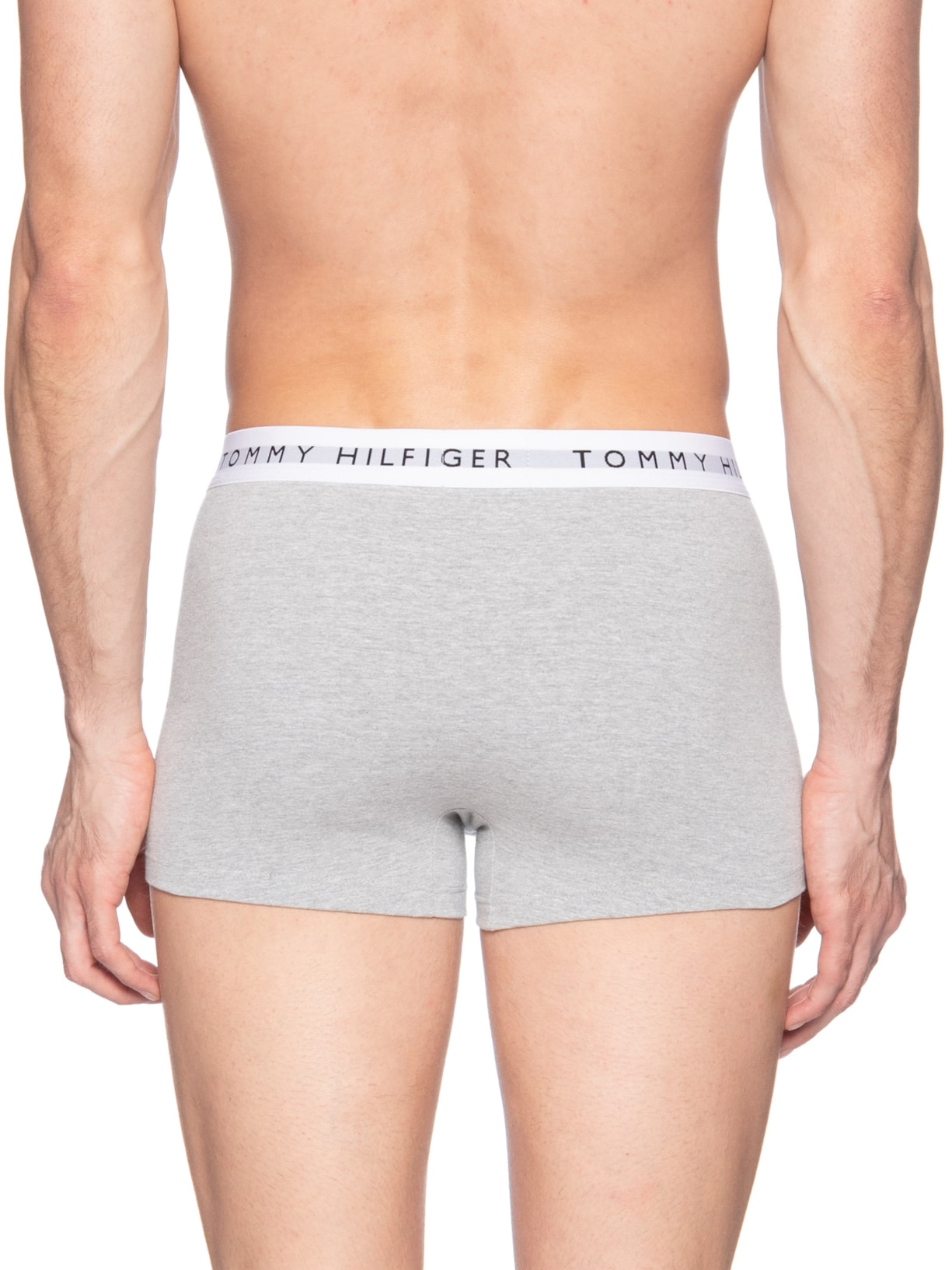 Kit 5 Cuecas Masculinas Boxer De Algodão Cinza Tommy Hilfiger