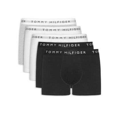 Kit 5 Cuecas Masculinas Boxer De Algodão - Cinza