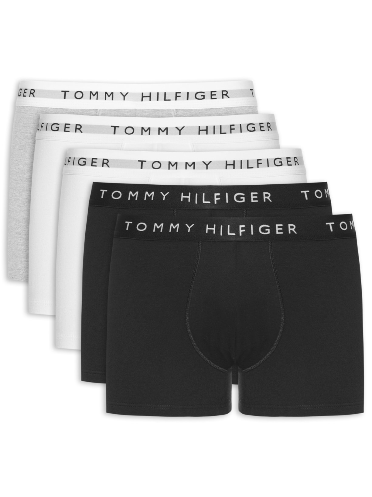 Kit 5 Cuecas Masculinas Boxer De Algodão - Cinza