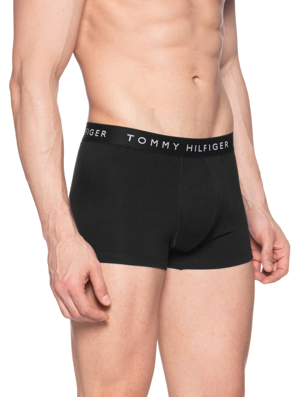 Kit 5 Cuecas Masculinas Boxer De Algodão Preto Tommy Hilfiger