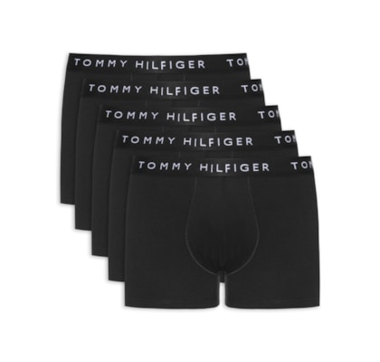 Kit 5 Cuecas Masculinas Boxer De Algodão - Preto