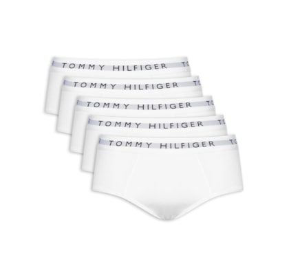 Kit 5 Cuecas Masculinas Brief De Algodão - Branco