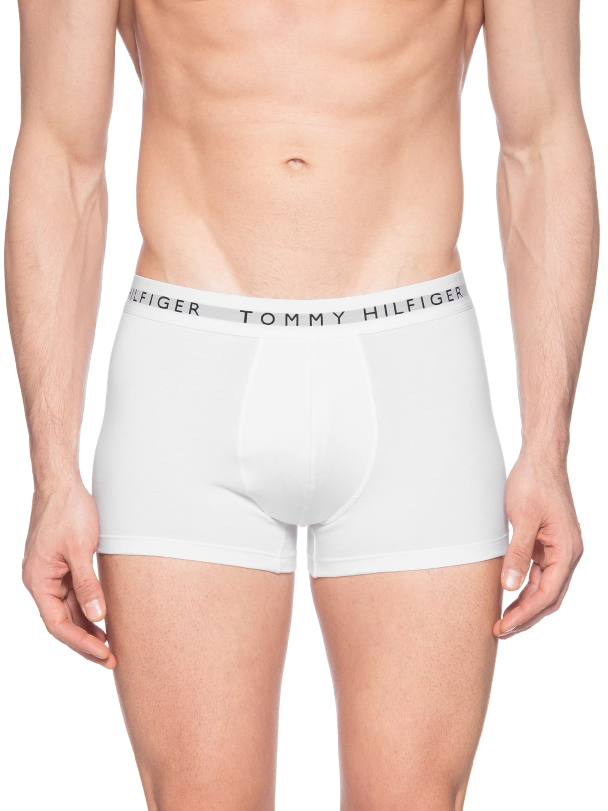 Kit 5 Cuecas Masculinas Brief De Algodão Branco Tommy Hilfiger