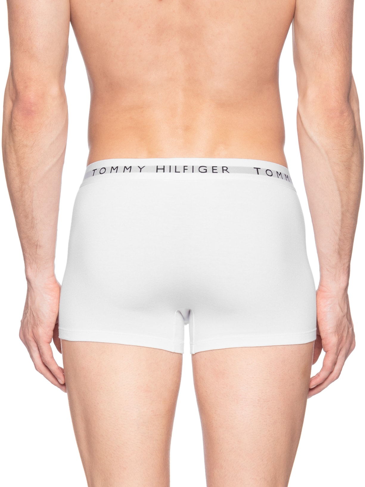 Kit 5 Cuecas Masculinas Brief De Algodão Branco Tommy Hilfiger