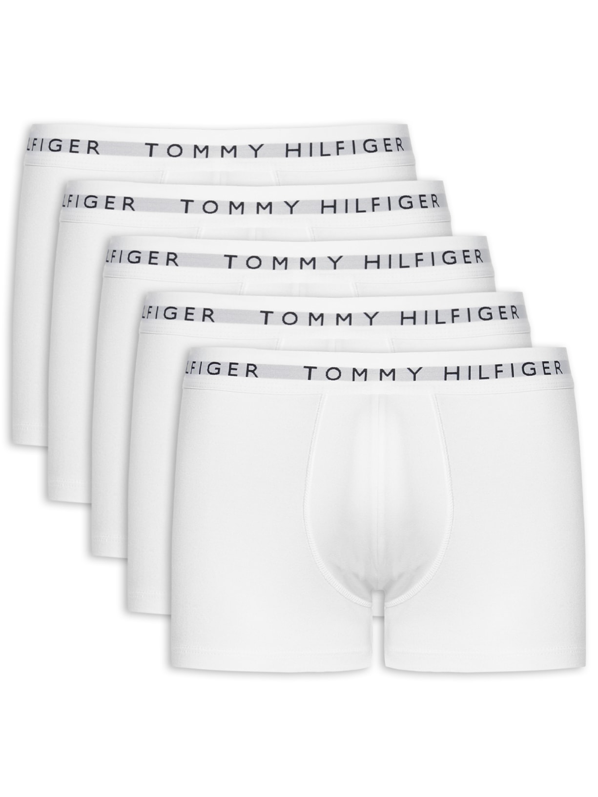 Kit 5 Cuecas Masculinas Brief De Algodão - Branco