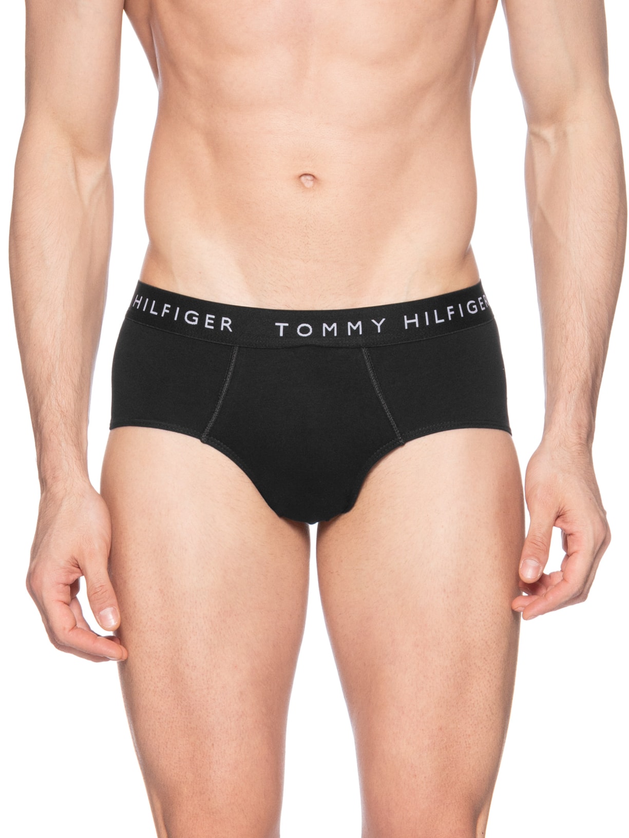 Kit 5 Cuecas Masculinas Brief De Algodão Cinza Tommy Hilfiger