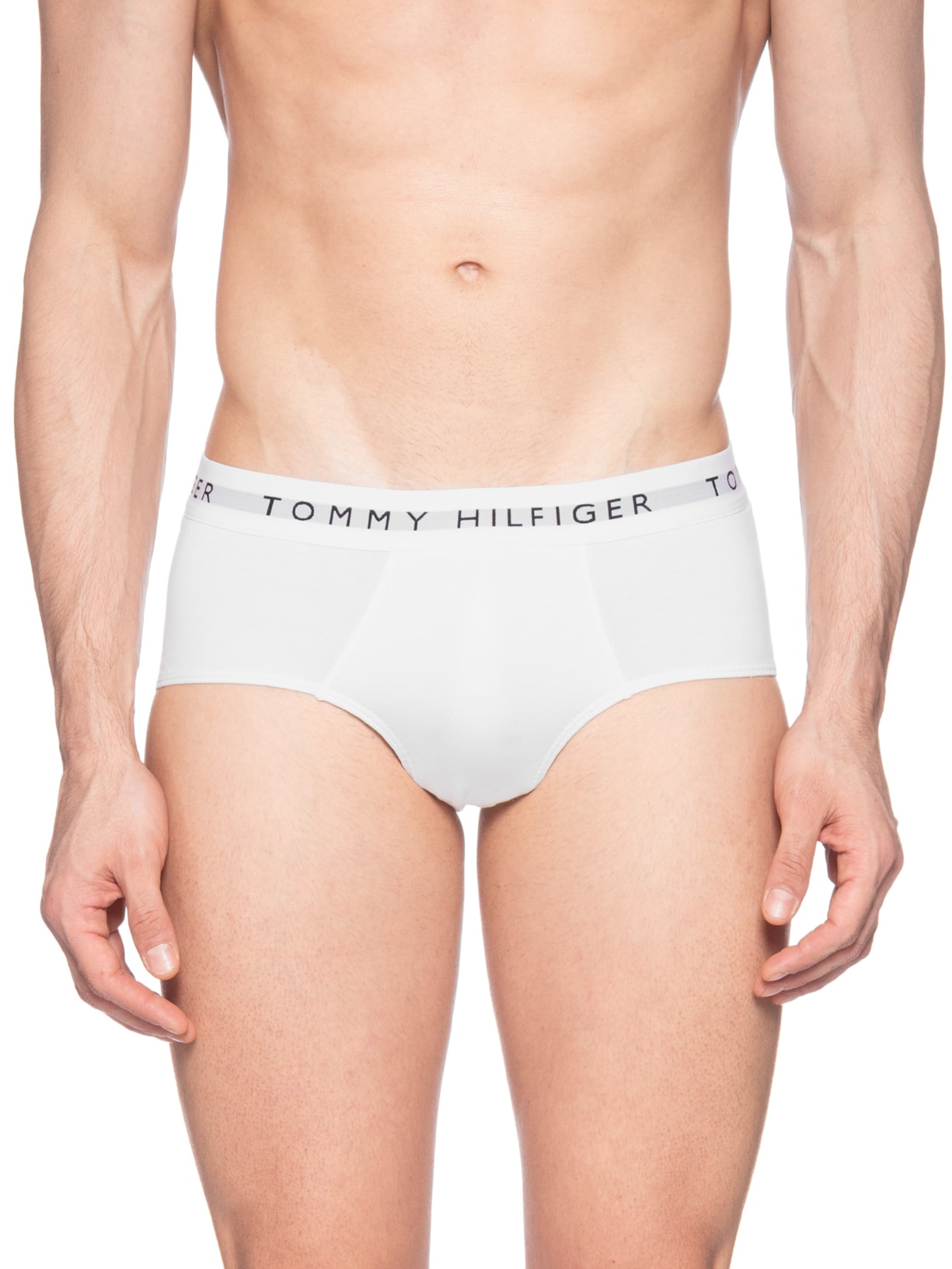Kit 5 Cuecas Masculinas Brief De Algodão Cinza Tommy Hilfiger