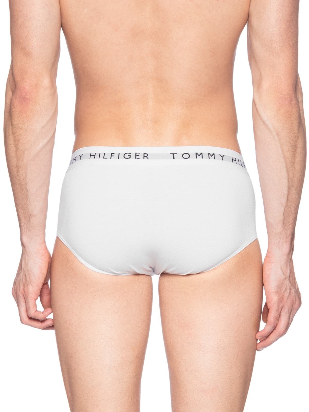 Kit 5 Cuecas Masculinas Brief De Algodão Cinza Tommy Hilfiger