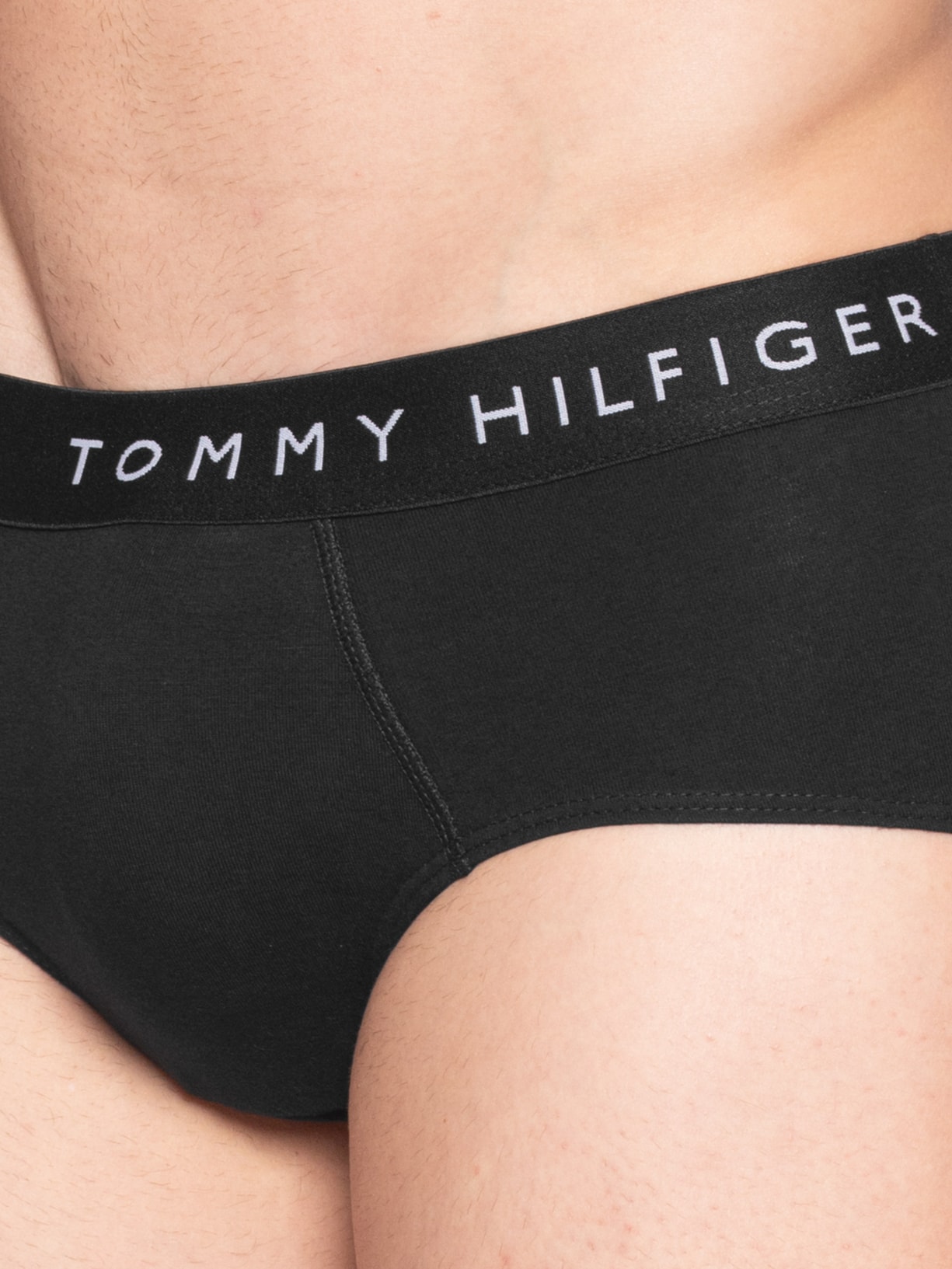 Kit 5 Cuecas Masculinas Brief De Algodão Cinza Tommy Hilfiger