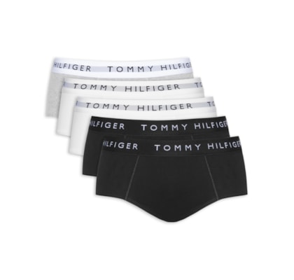 Kit 5 Cuecas Masculinas Brief De Algodão - Cinza