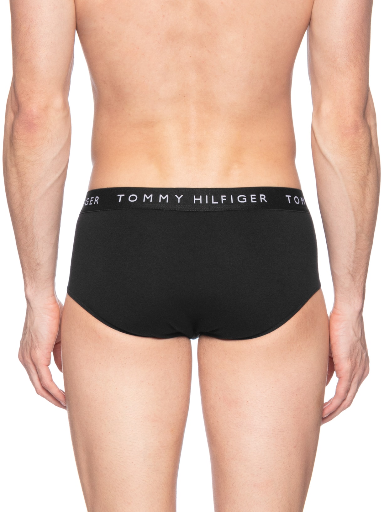 Kit 5 Cuecas Masculinas Brief De Algodão Preto Tommy Hilfiger