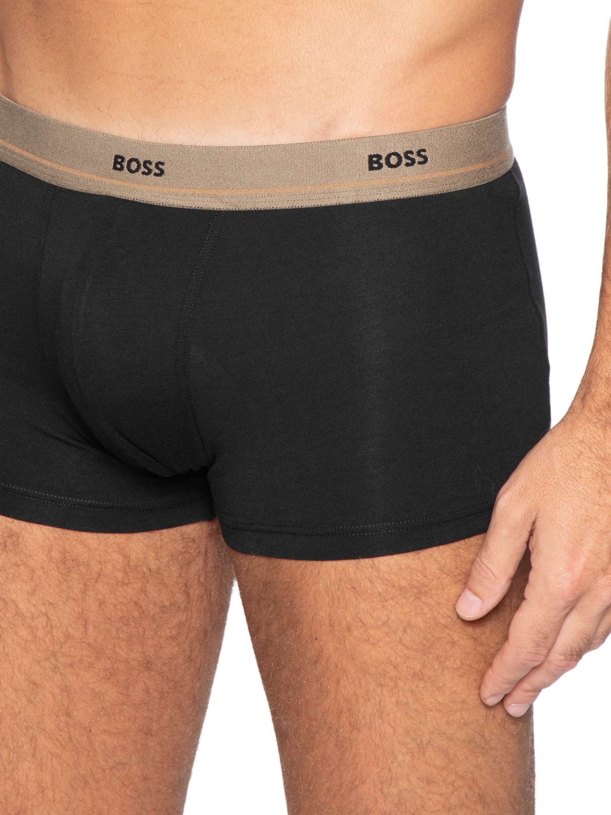 Kit 5 Cuecas Trunk Masculinas Essential – Preto Boss