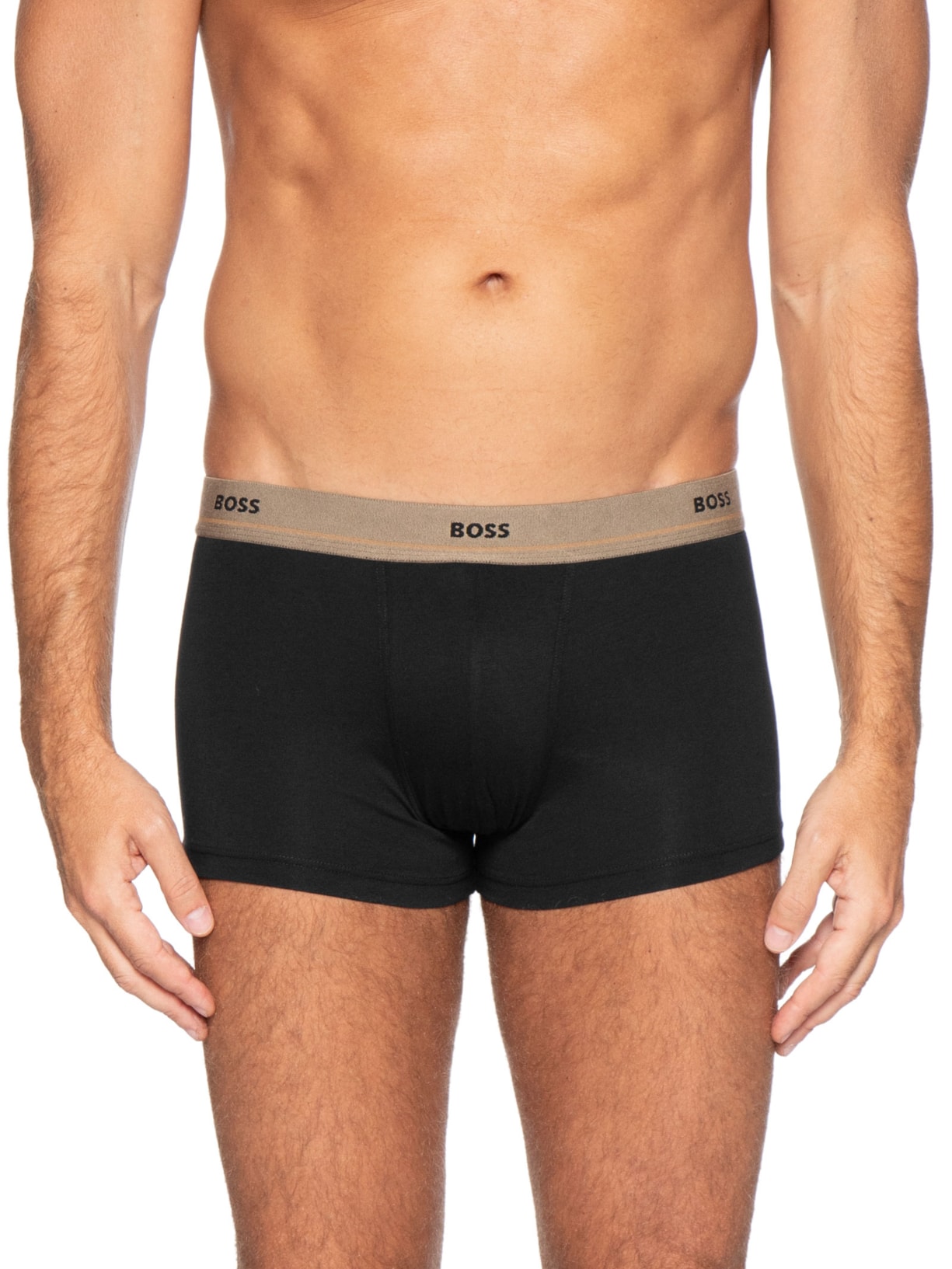 Kit 5 Cuecas Trunk Masculinas Essential – Preto Boss