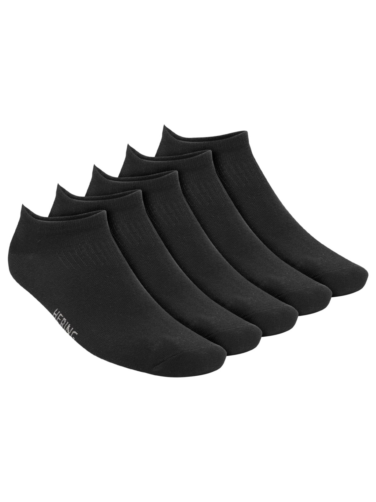 Kit 5 Pares de Meias Soquetes Masculina - Preto