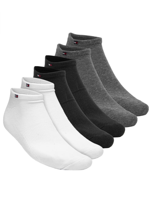 Kit 6 Pares de Meia Cano Baixo Athletic No Show Masculino – Cinza
