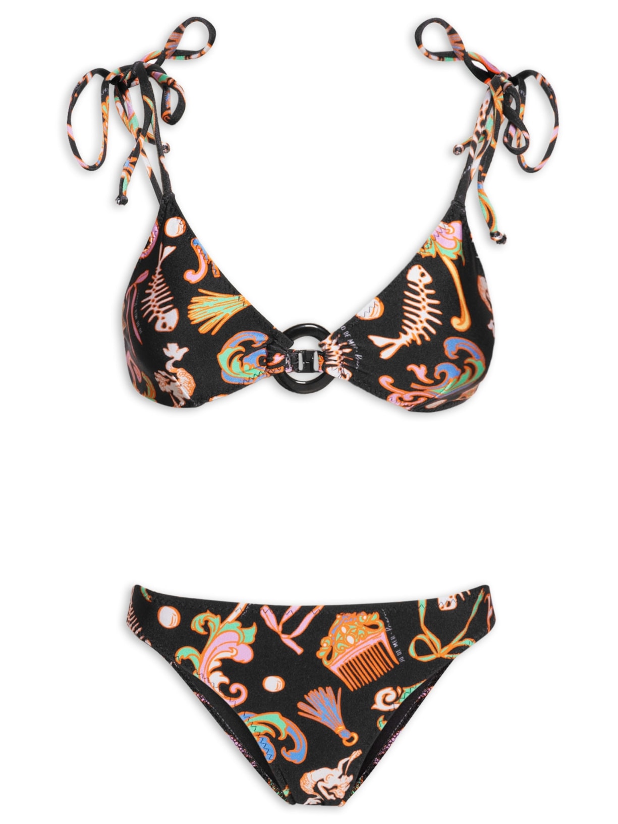 Kit Biquíni E Saia Triple Love Basic - Preto