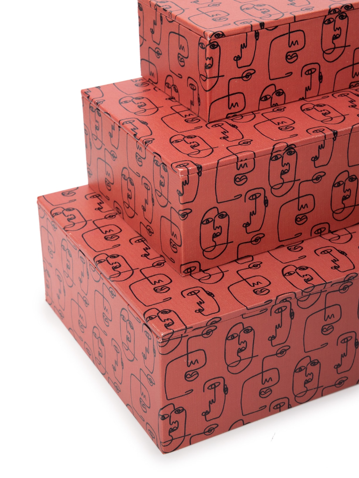 Kit Caixas Em Mdf 3 Peças Rosa '2Home