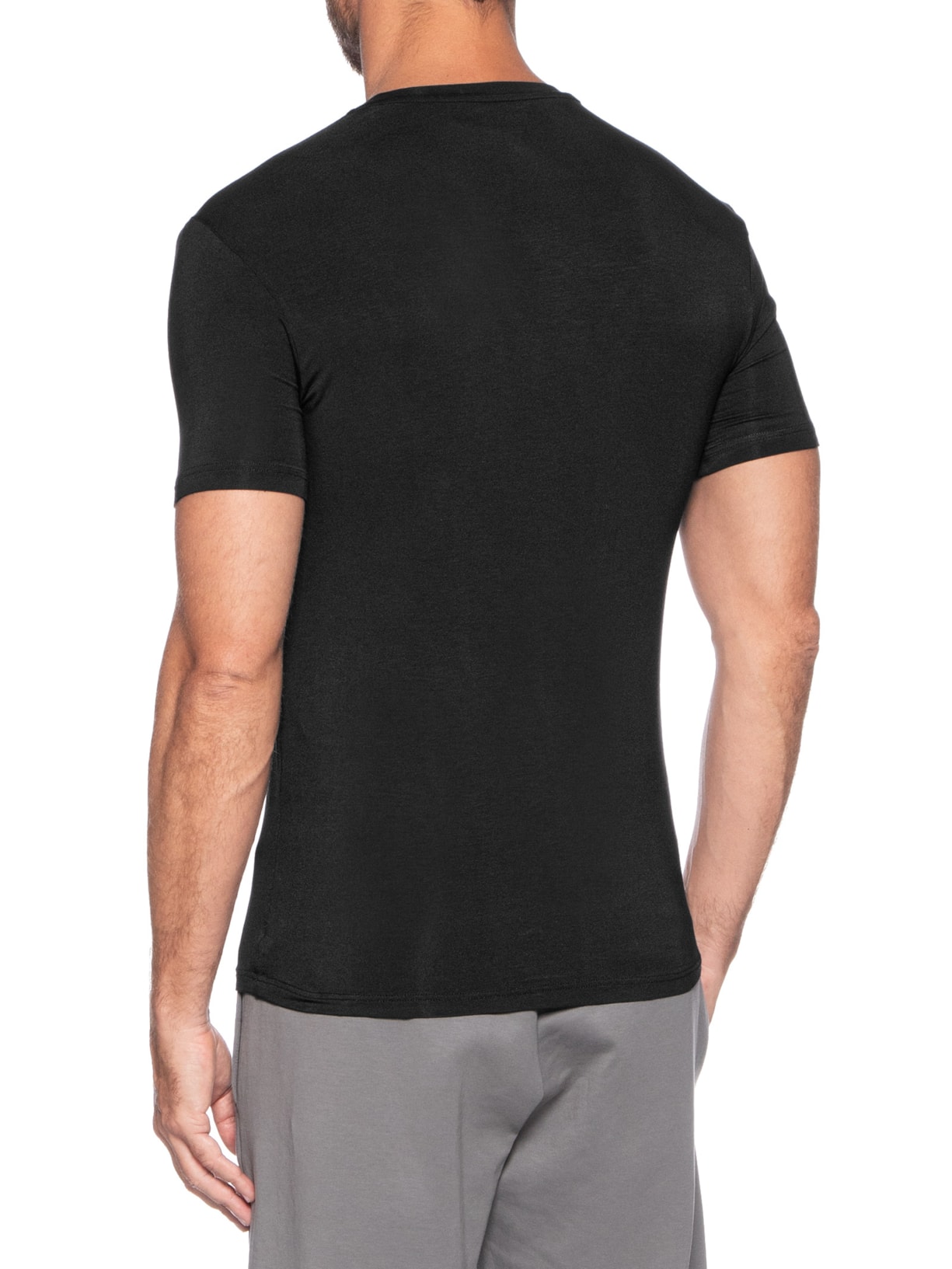 Kit Camiseta Masculina 2 Peças Mc Crew Neck Preto Emporio Armani Bodywear