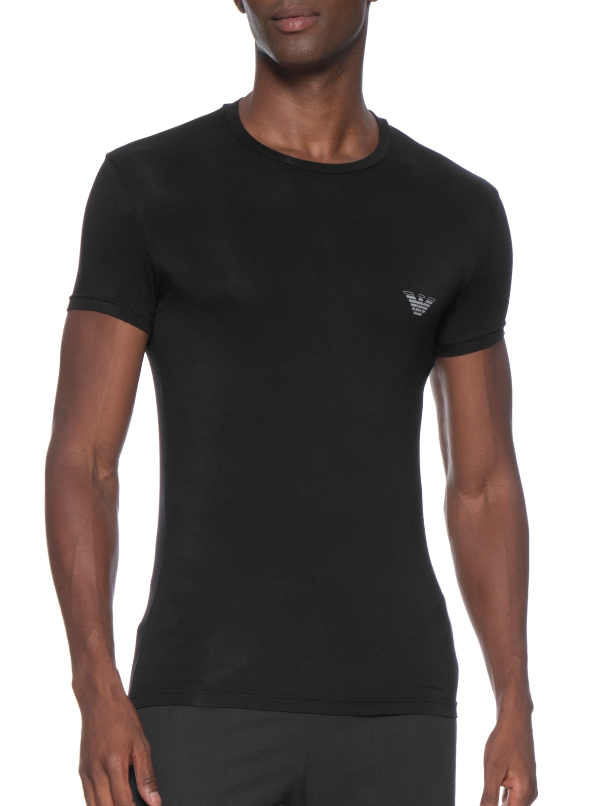Kit Camiseta Masculina 2 Peças Preto Emporio Armani Bodywear