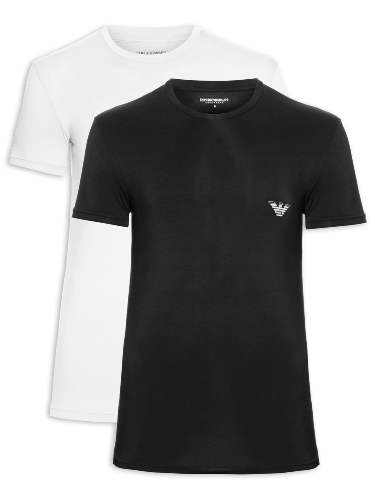 Kit Camiseta Masculina 2 Peças - Preto