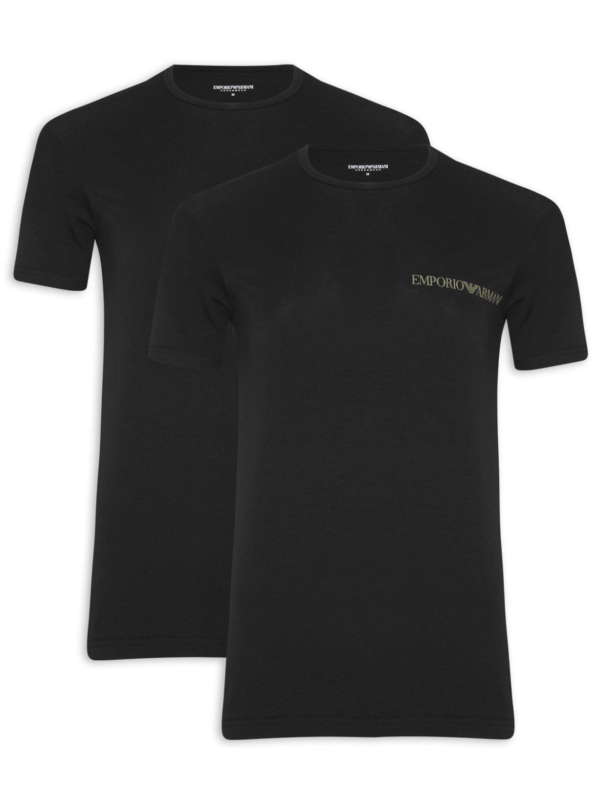 Kit Camiseta Masculina 2 Peças - Preto