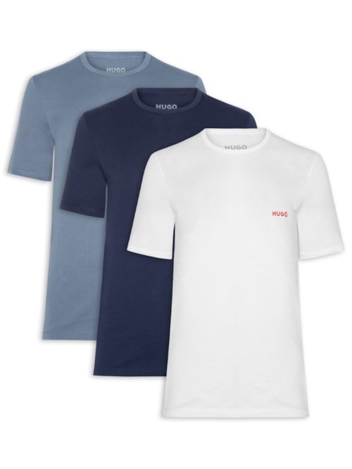 Kit Camiseta Masculina 3p Rn Triplet P- Azul