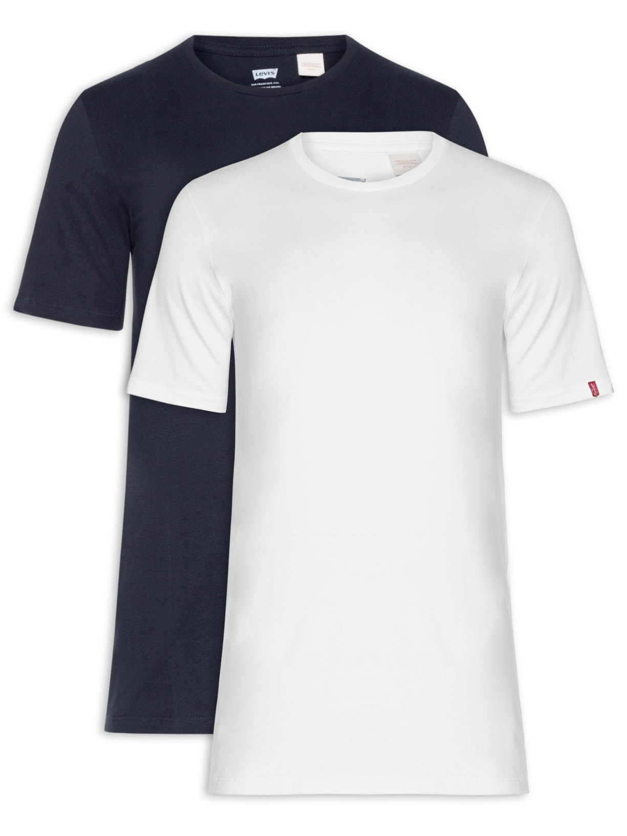 Kit Camiseta Masculina Básica em Algodão com 2 Peças