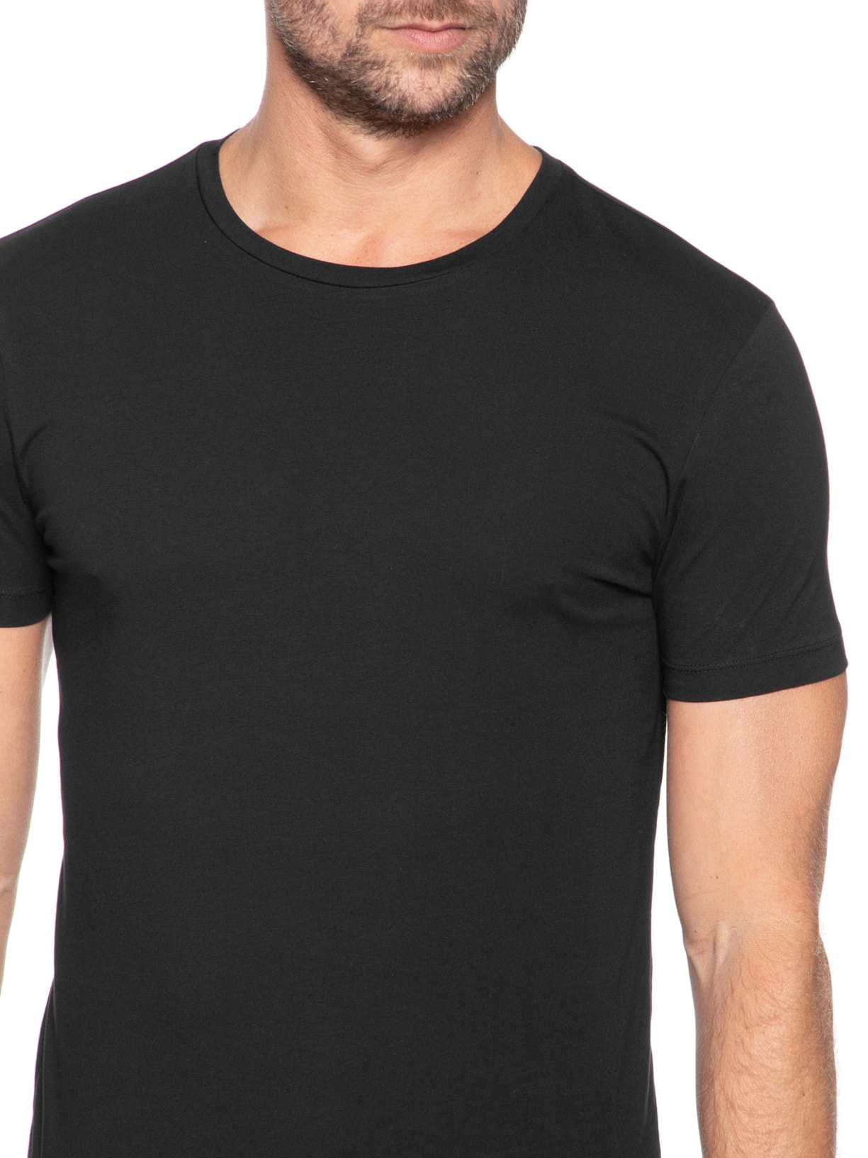 Kit Camiseta Masculina Gola Careca com 2 peças Hugo