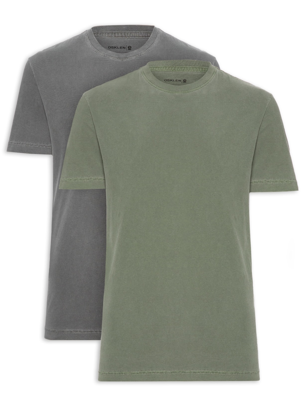 Kit Camiseta Masculina Manga Curta Classic Stone Cinza Osklen