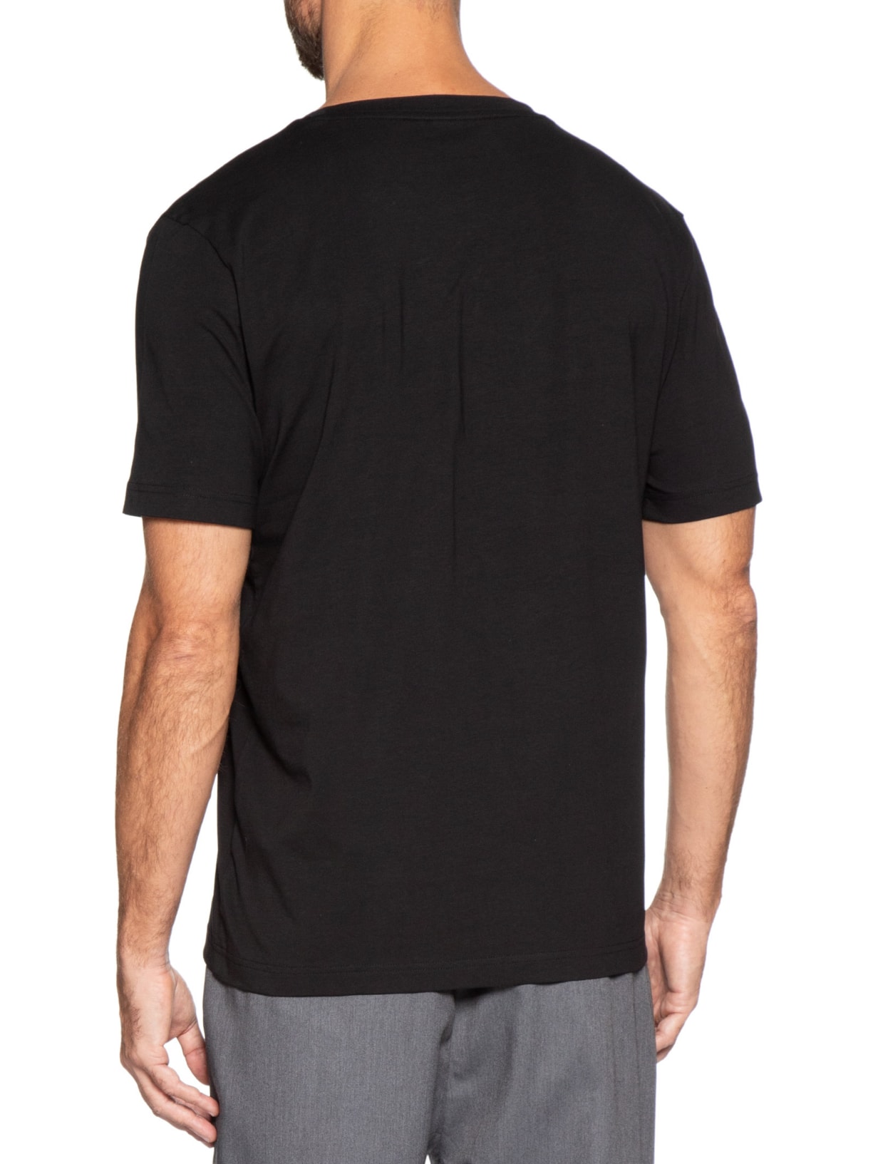Kit Camiseta Masculina Regular Fit 2-Pack Preto Boss