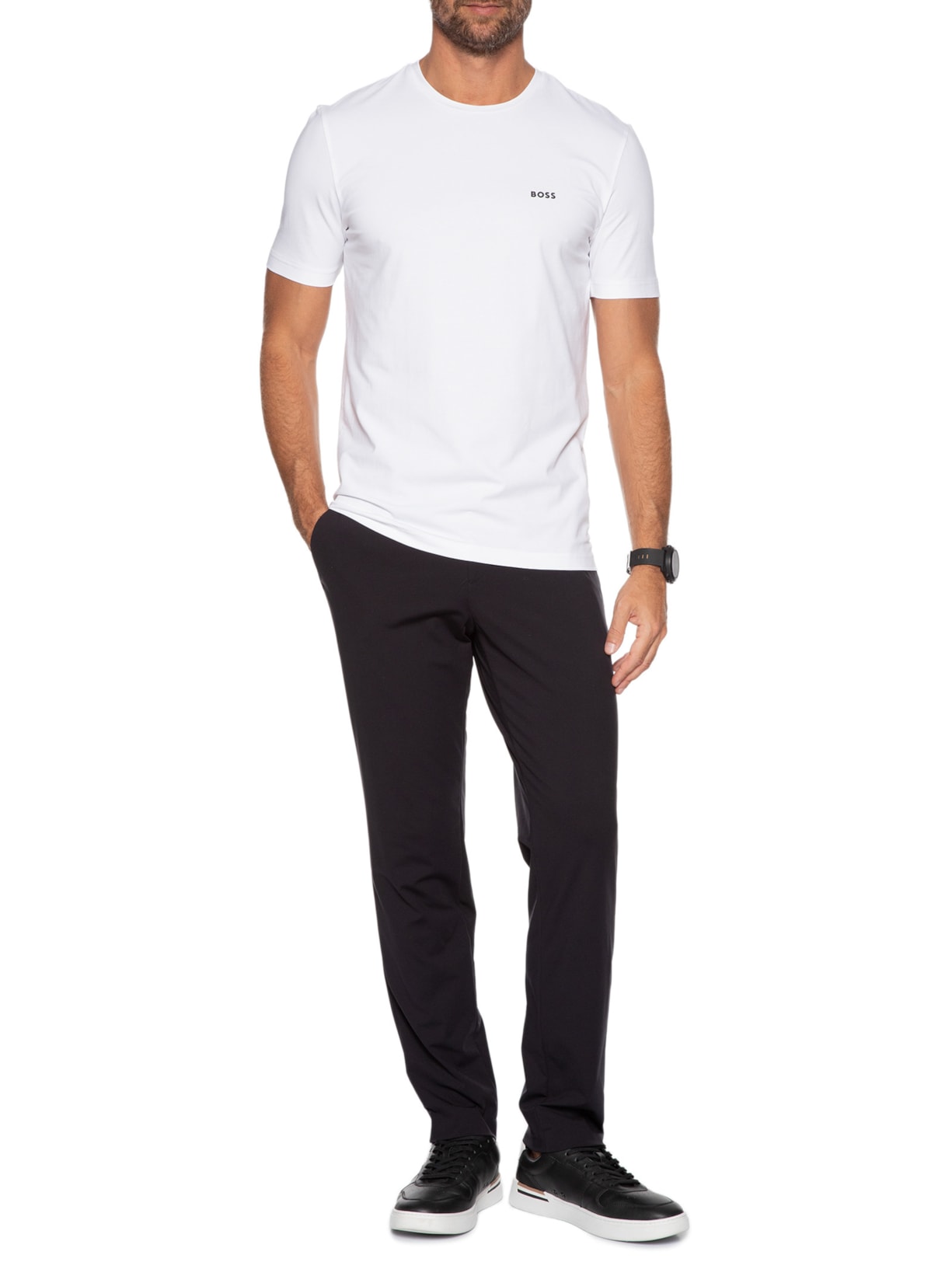 Kit Camiseta Masculina T-Shirt 2-Pack Preto Boss