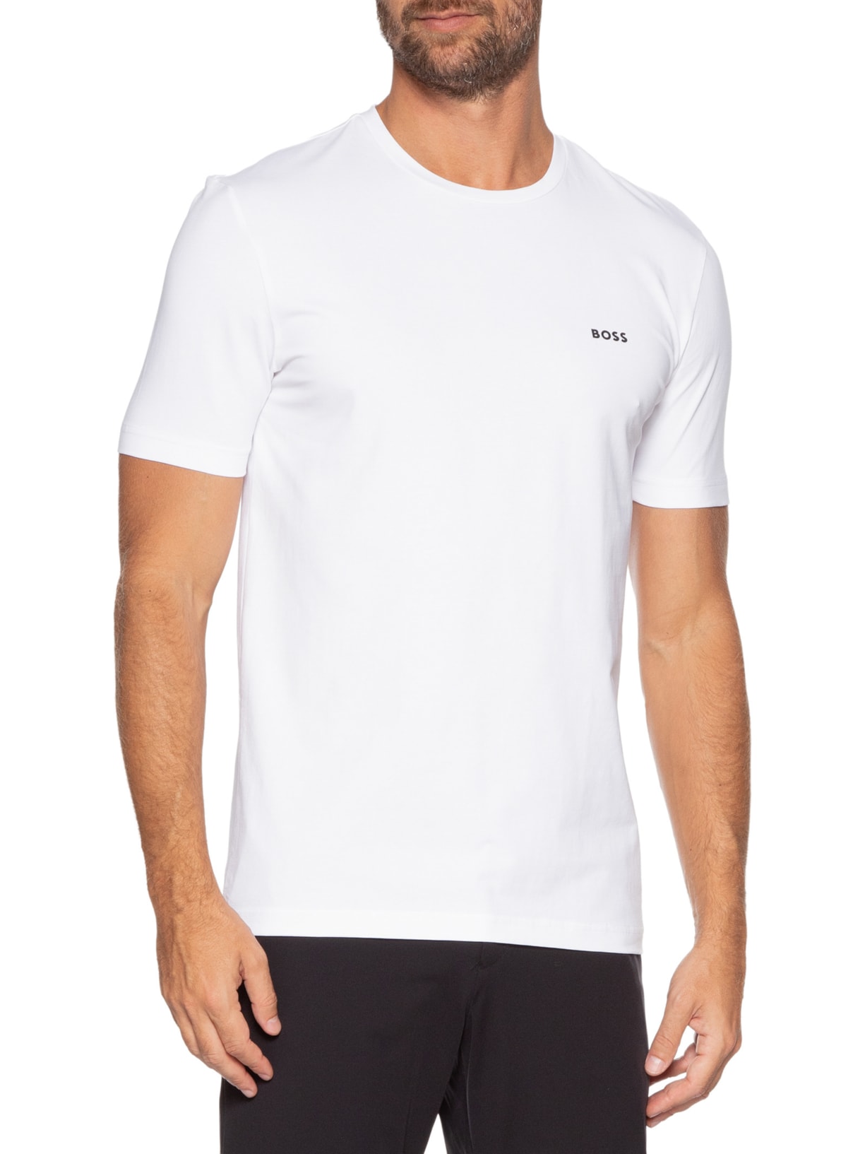 Kit Camiseta Masculina T-Shirt 2-Pack Preto Boss