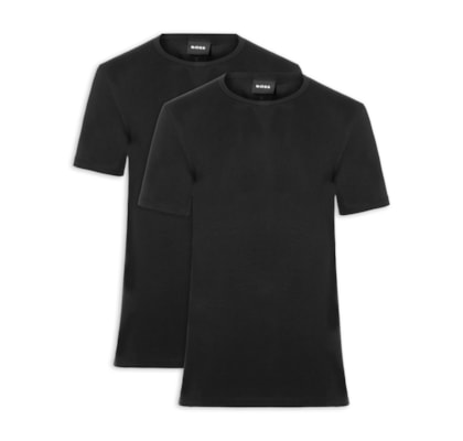 Kit Camiseta Masculina Tshirtrn 2 Peças Modern - Preto