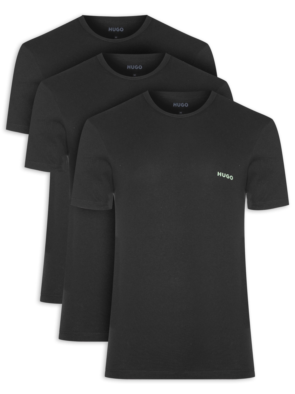 Kit Camisetas Masculina 3 peças Rn Triplet P - Preto