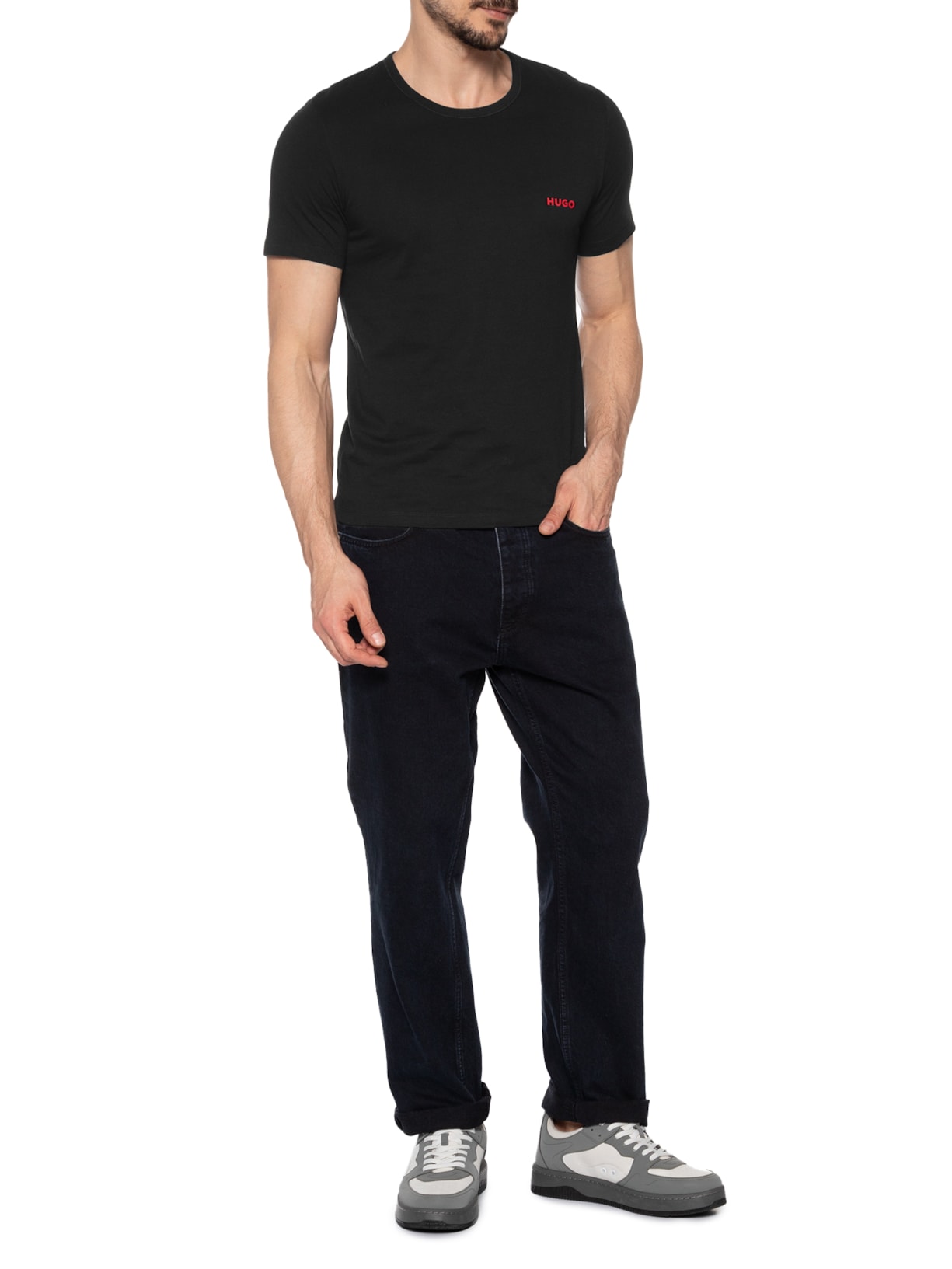 Kit Camisetas Masculina Triplet com 3 peças Hugo