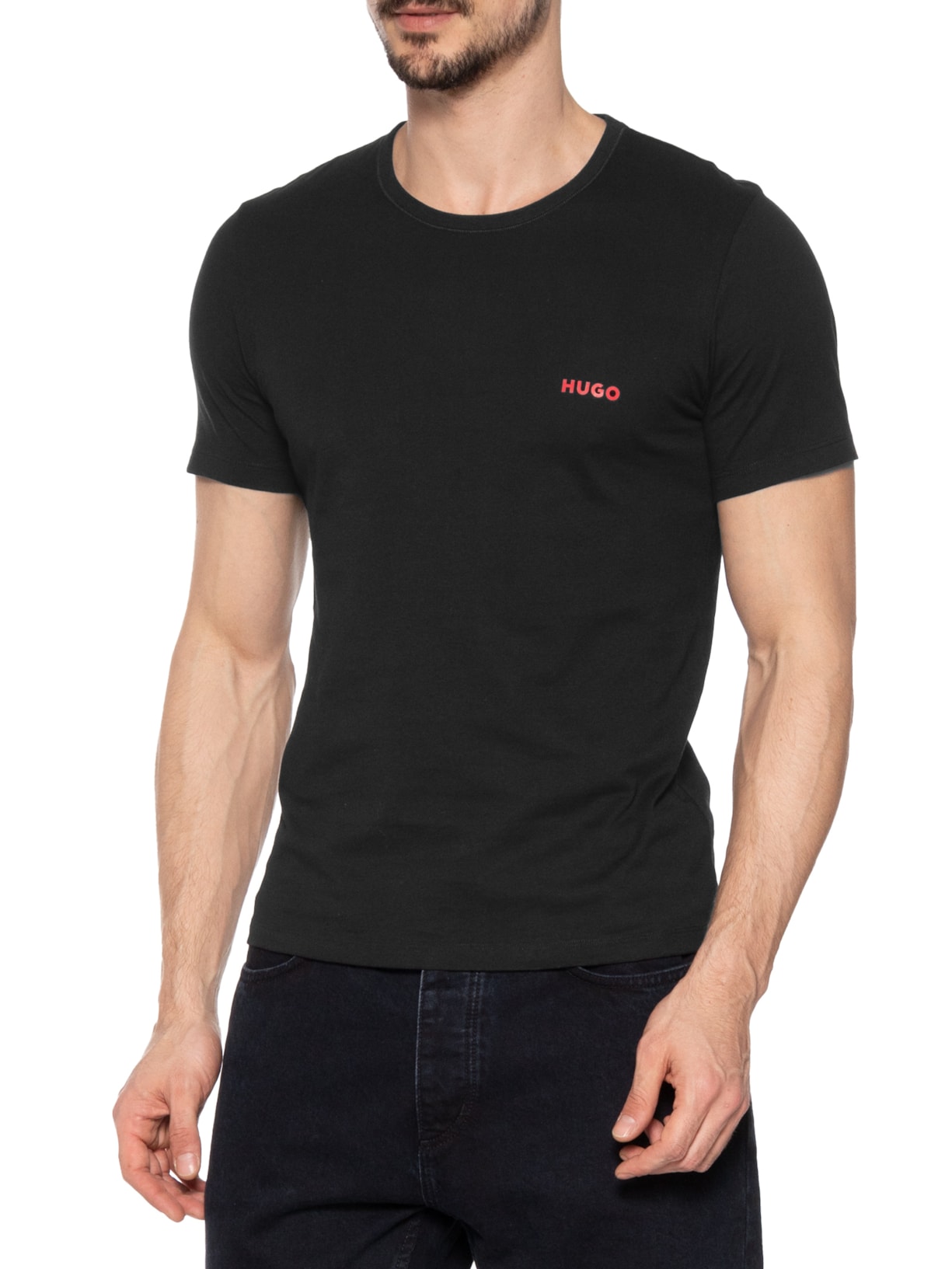 Kit Camisetas Masculina Triplet com 3 peças Hugo